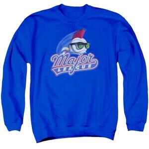 Major League Title Adult Crewneck Sweatshirt Royal Blue
